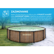 Bazén Florida 4,57x1,32 m so skimmerom - motív TEAK