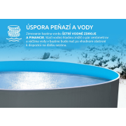 Bazén Orlando 3,05 x 0,91 m ŠEDÁ, bazén, fólia, skimmer