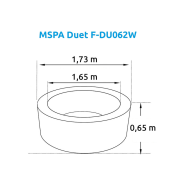 Bazén vírivý MSPA Duet F-DU062W