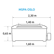 Bazén vírivý MSPA OSLO SAPPHIRE F-SA063W