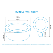 Bazén vírivý nafukovací Pure Spa - Bubble HWS -modrý -Intex 28486EX