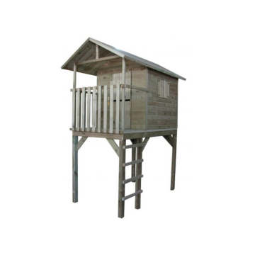 Detský drevený domček s rebríkom Výhliadka