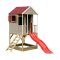 Detský drevený domček Veranda so šmykľavkou
