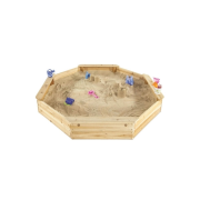 Drevené pieskovisko osemhranné