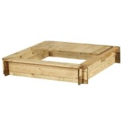 Drevené pieskovisko štvorhranné s krytom