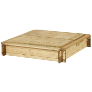 Drevené pieskovisko štvorhranné s krytom