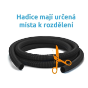 Hadica v metráži O 5/4" (32 mm) - balenie 10 m (čierna)