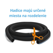 Hadica v metráži O 5/4" (32 mm) - balenie 5 m (čierna)