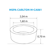 Nafukovacia vírivka MSPA Carlton M-CA062