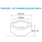 Nafukovacia vírivka Pure Spa - Jet & Bubble Deluxe HWS 4