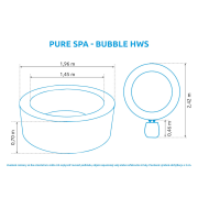 Nafukovacia vírivka Pure Spa Bubble HWS