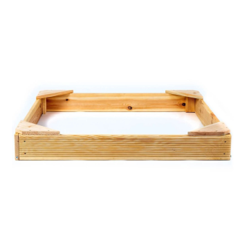 Pieskovisko drevené štvorhranné malé