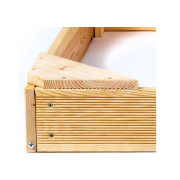 Pieskovisko drevené štvorhranné malé