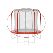 Sada krytu pružín a rukávov na trampolínu 244 cm - červená