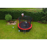 Sada krytu pružín a rukávov na trampolínu 244 cm - červená