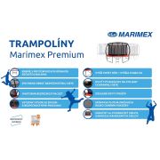 Trampolína Marimex Premium 305 cm + ochranná sieť + schodíky ZDARMA