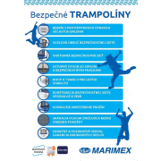 Trampolína Marimex Štandard 305 cm + vnútorná ochranná sieť + schodíky ZADARMO