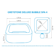 Vírivý bazén Greystone Deluxe Bubble Spa 4 NP
