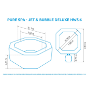 Vírivý bazén Pure Spa - Jet & Bubble Deluxe HWS 6
