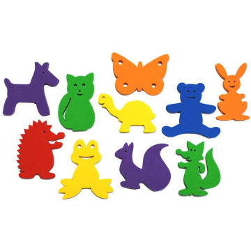 Vodolepky Veselé zvieratká - 10 ks