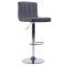 Barová stolička, sivá/čierna, HILDA