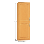 Kuchynská skrinka, jelša, ľavá, LORA MDF NEW KLASIK S60LO