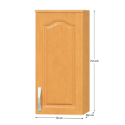 Horná skrinka, jelša, pravá, LORA MDF NEW KLASIK W30/735