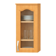 Kuchynská skrinka horná, jelša, pravá, LORA MDF NEW KLASIK W40S