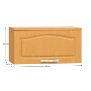 Horná skrinka, jelša, LORA MDF NEW KLASIK W600K