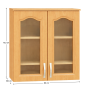 Horná skrinka, jelša, LORA MDF NEW KLASIK  W80S