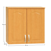 Horná skrinka, jelša, LORA MDF NEW KLASIK W80/735