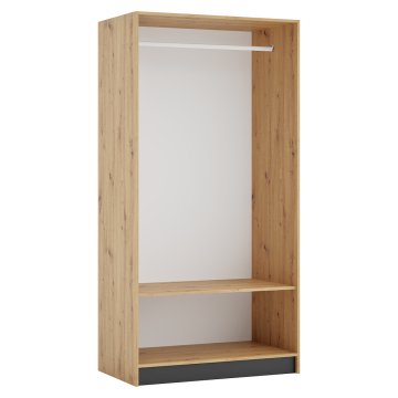 Korpus skrine 100, vešiakový, dub artisan, KREO