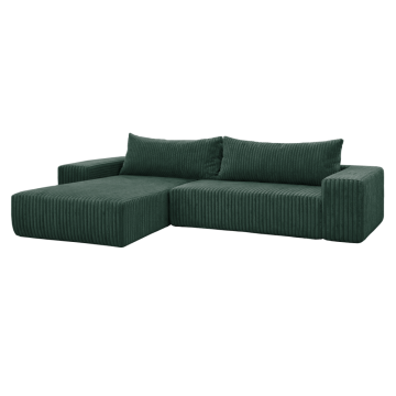 Univerzálna sedacia súprava, zelená, PREMA ROH UNI