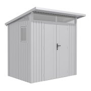 Záhradný domček G21 Madison 427 - 225 x 190 cm, metal silver
