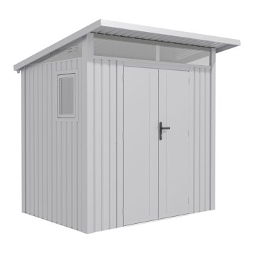 Záhradný domček G21 Madison 427 - 225 x 190 cm, metal silver