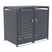 Prístrešok na popolnice G21 132x117x80 cm, antracitový