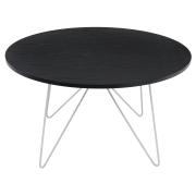 Konferenčný stolík, čierny dub/biela MIKEL NEW