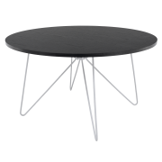 Konferenčný stolík, čierny dub/biela MIKEL NEW