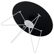 Konferenčný stolík, čierny dub/biela MIKEL NEW