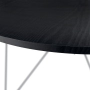 Konferenčný stolík, čierny dub/biela MIKEL NEW