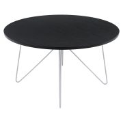 Konferenčný stolík, čierny dub/biela MIKEL NEW