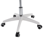 Kancelárske kreslo, sivá/biela, FERIS