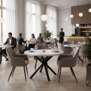 Dizajnové kreslo, hnedá Velvet látka, VERIO NEW