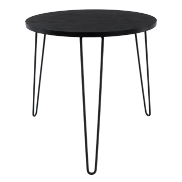 Príručný stolík, čierny dub/čierna, RONIN