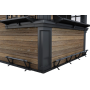 Záhradný domček Keter Deco Bar Duo Walnut, s podlahou