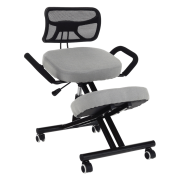 Ergonomická kľakačka, sivohnedá Taupe/čierna, RUFUS P10, poškodený tovar