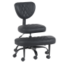 Ergonomická kľakačka, čierna ekokoža/čierna, SAMER