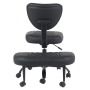 Ergonomická kľakačka, čierna ekokoža/čierna, SAMER