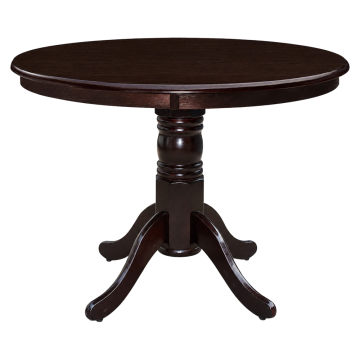 Jedálenský stôl, okrúhly, gaštan, priemer 106 cm, TABLOS NEW