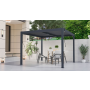 Bioklimatická pergola G21 Austin 3x3 m, antracitová hliníková